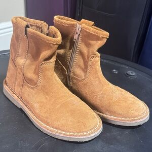 Zara Kids Tan Suede Boots